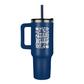 Stay Weird Engraved Flower 40oz Tumbler