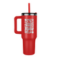 Stay Weird Engraved Flower 40oz Tumbler