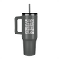 Stay Weird Engraved Flower 40oz Tumbler